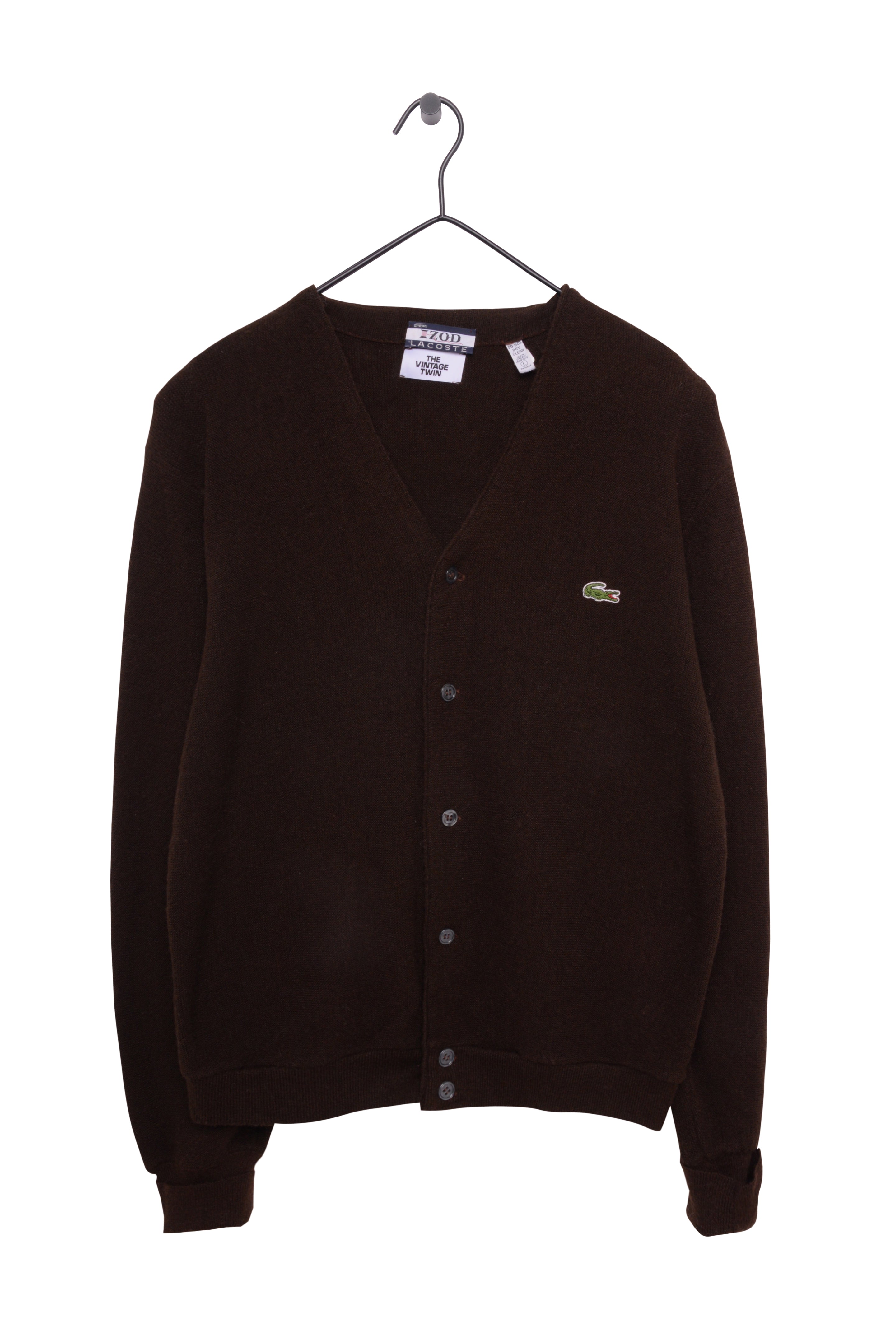 Super Soft Chocolate Lacoste Cardigan