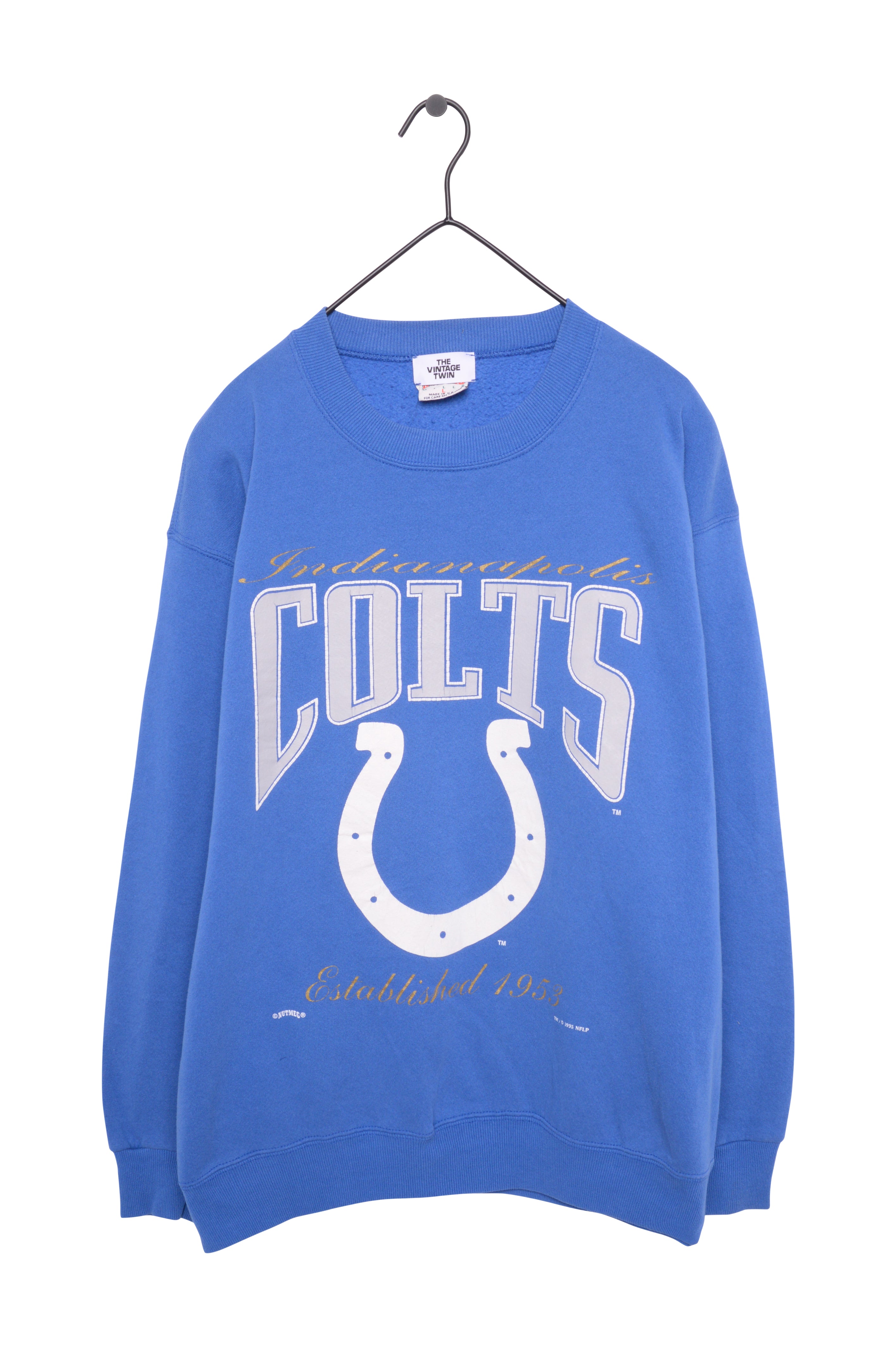 1995 Indianapolis Colts Sweatshirt USA Free Shipping The Vintage Twin