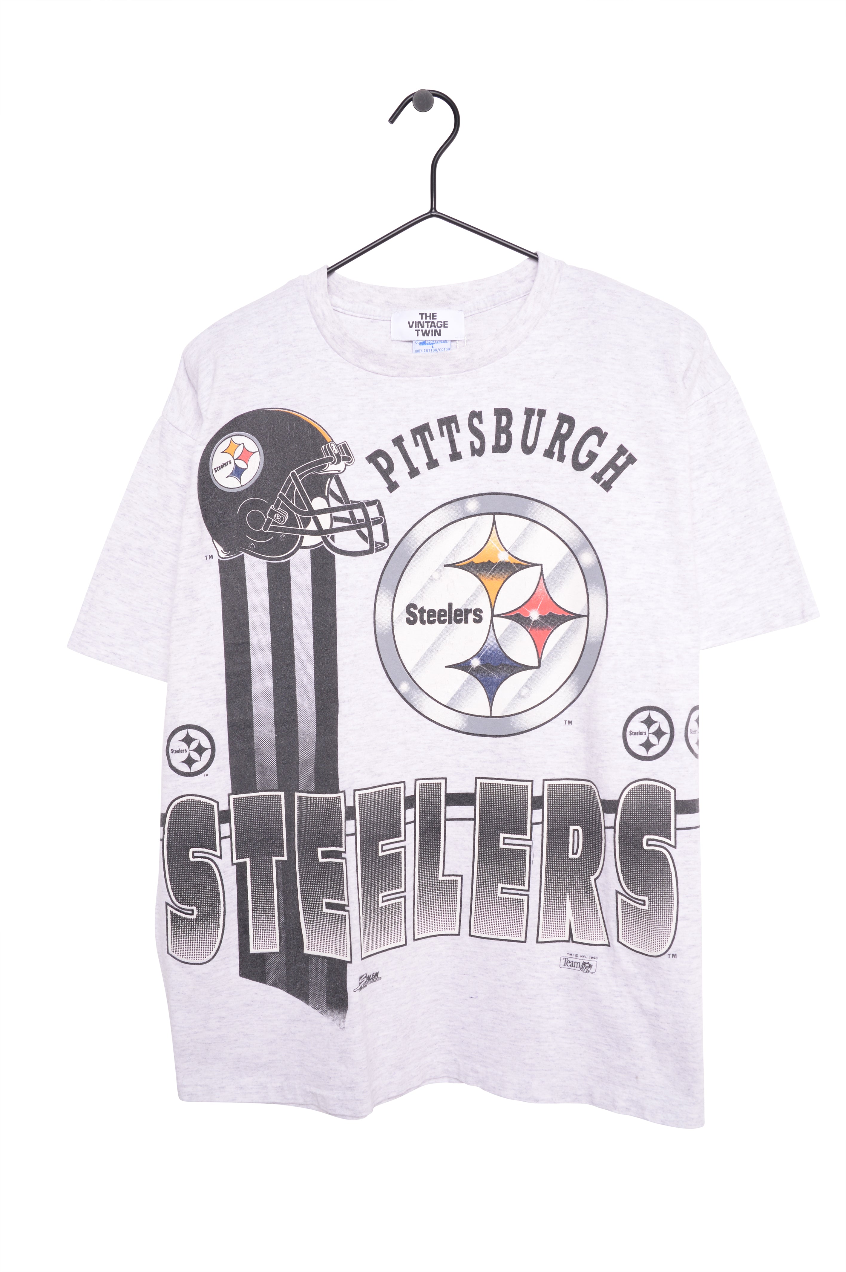 1993 Pittsburgh Steelers All-Over Tee USA Free Shipping – The Vintage Twin