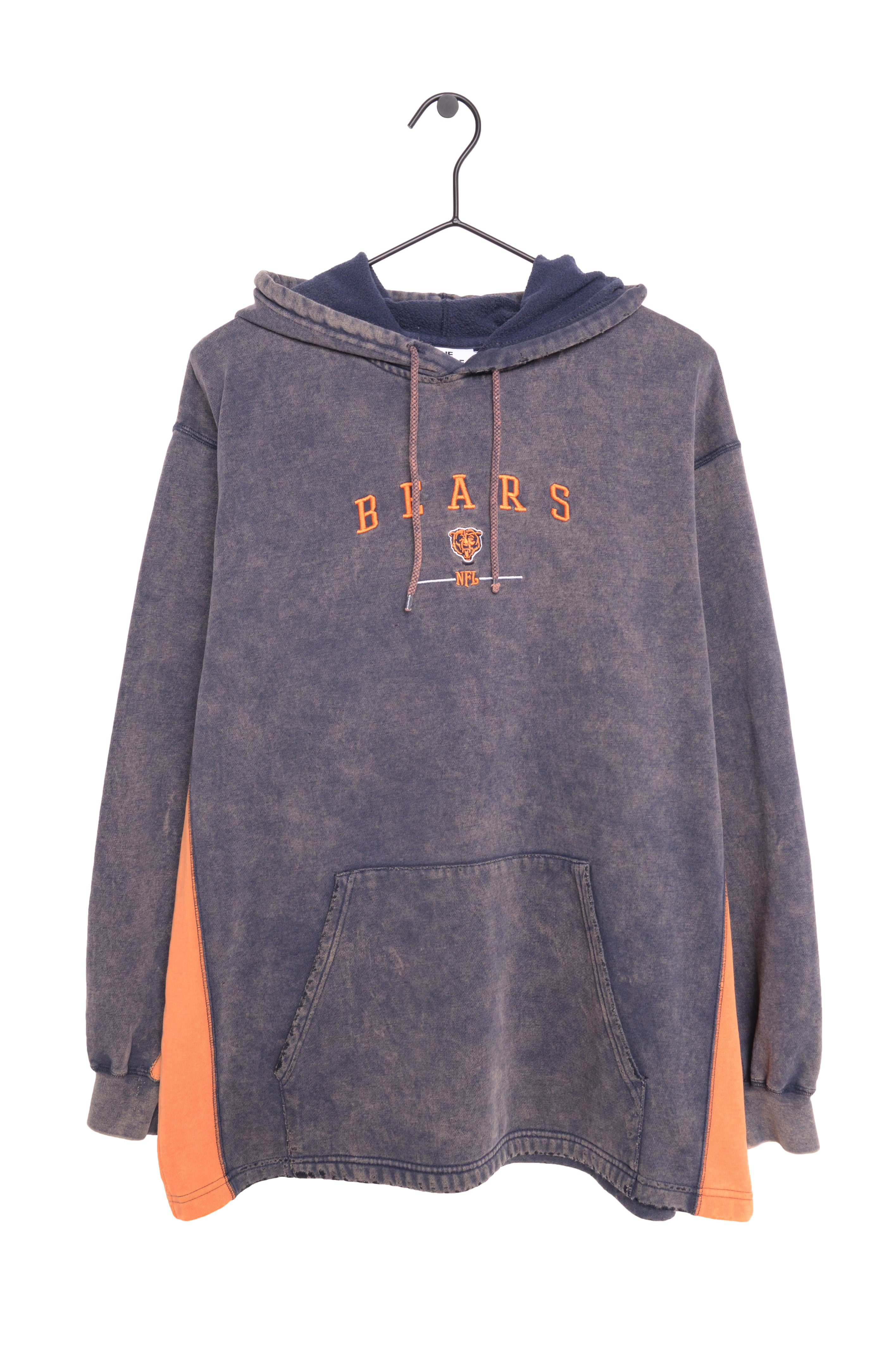 Unisex Vintage Chicago Bears Acid Wash Hoodie