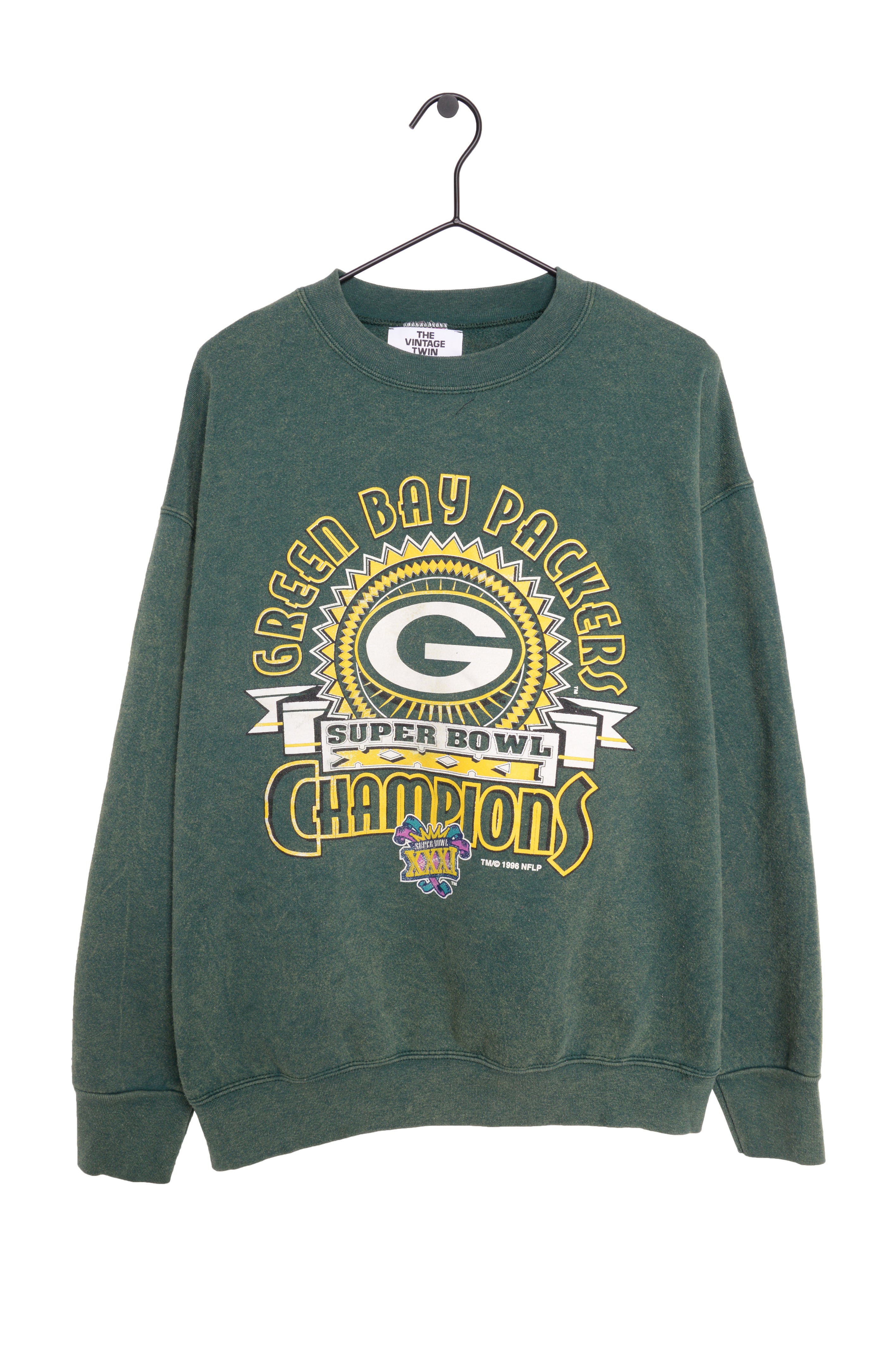 Vintage Green Bay Packers Mens Logo Athletic Grey Long Sleeve