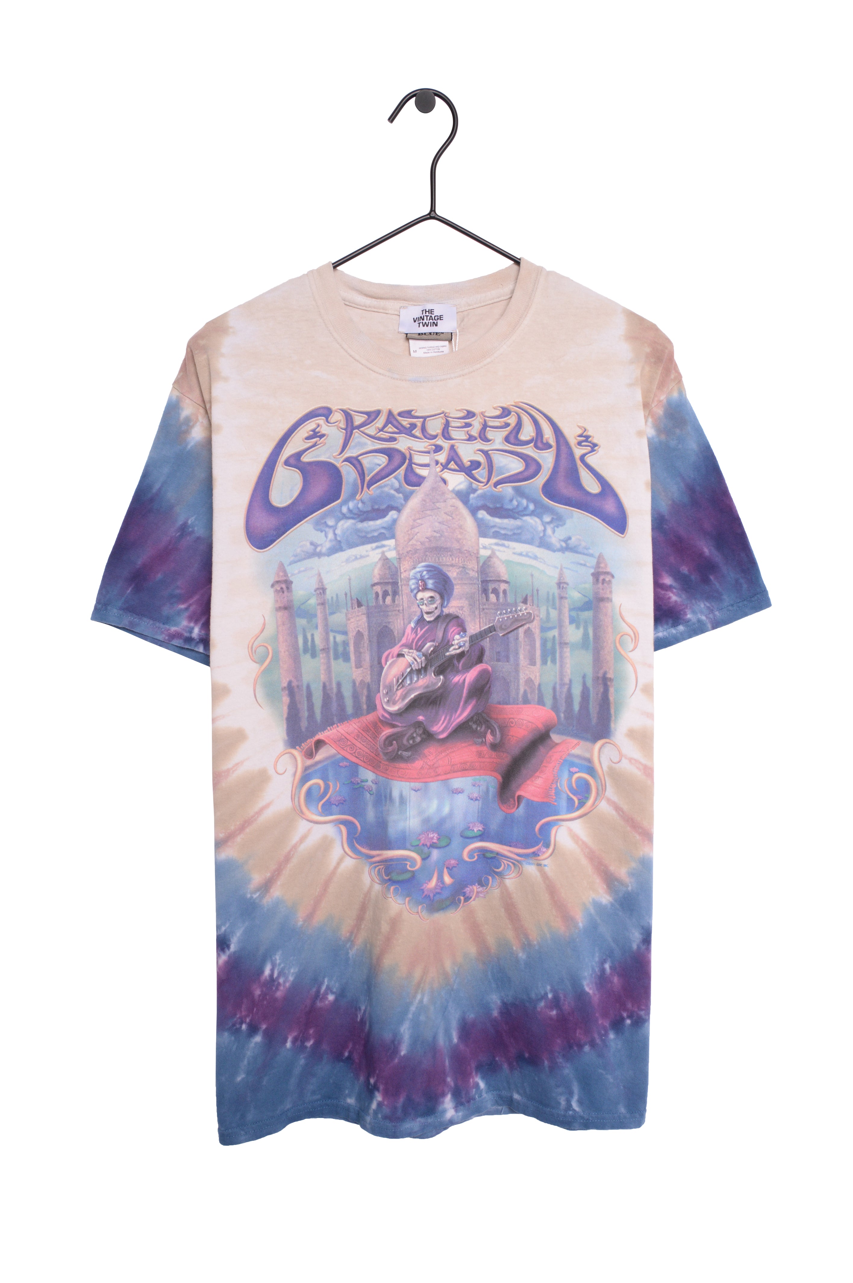 Grateful Dead Carpet Ride Tie-Dye T-Shirt Tee Liquid Blue