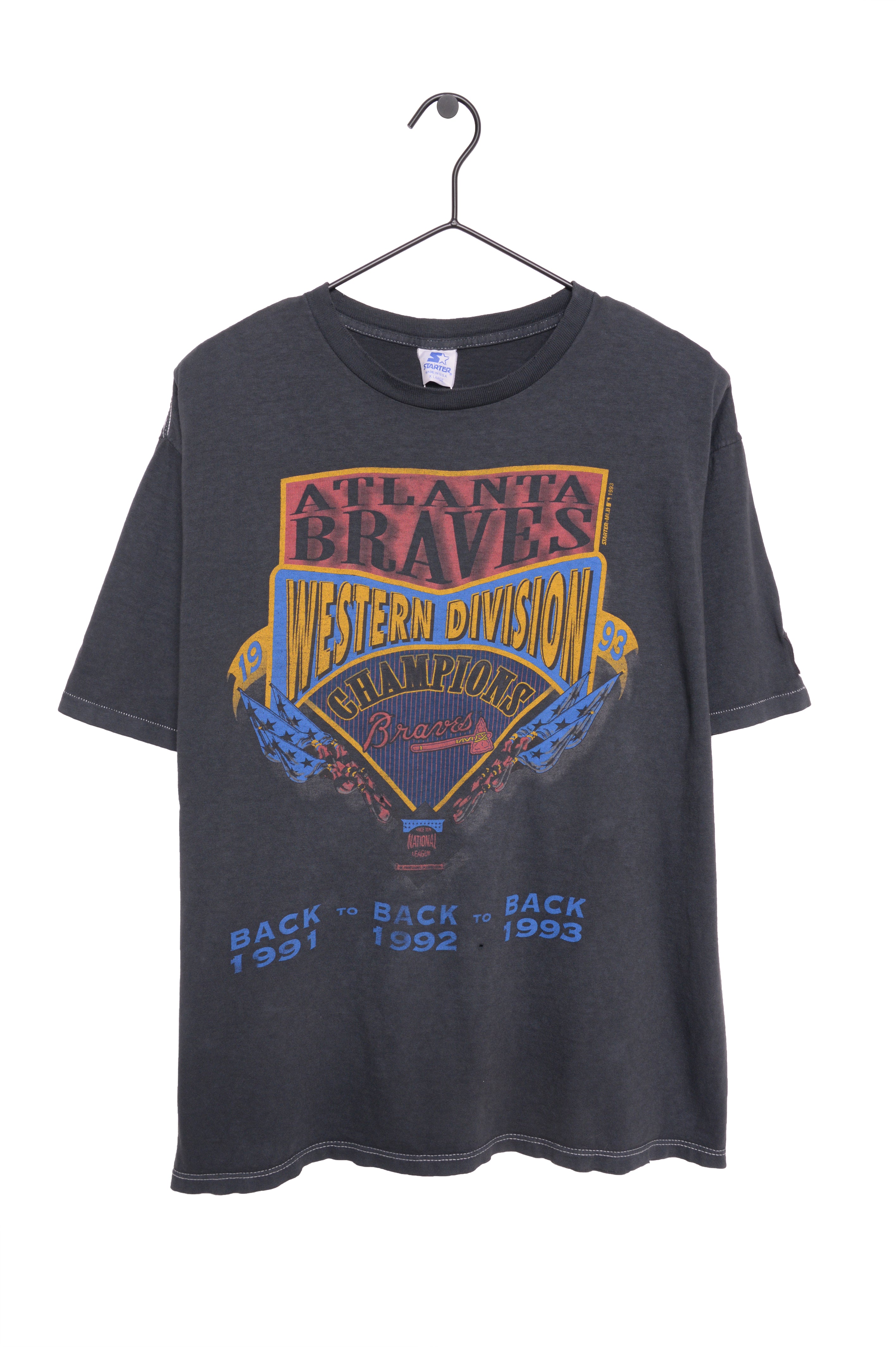 Vintage 90s Atlanta Braves T Shirt, National League Champions