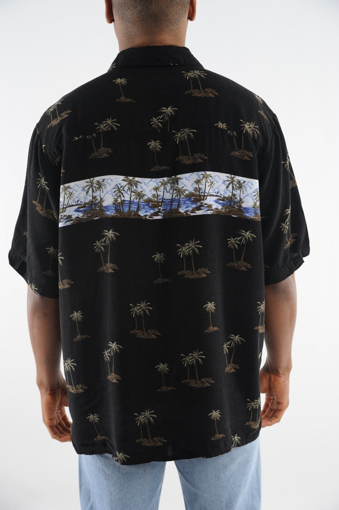 Vintage Favant Hawaiian Island Men's Black Tshirt Size Large 海外