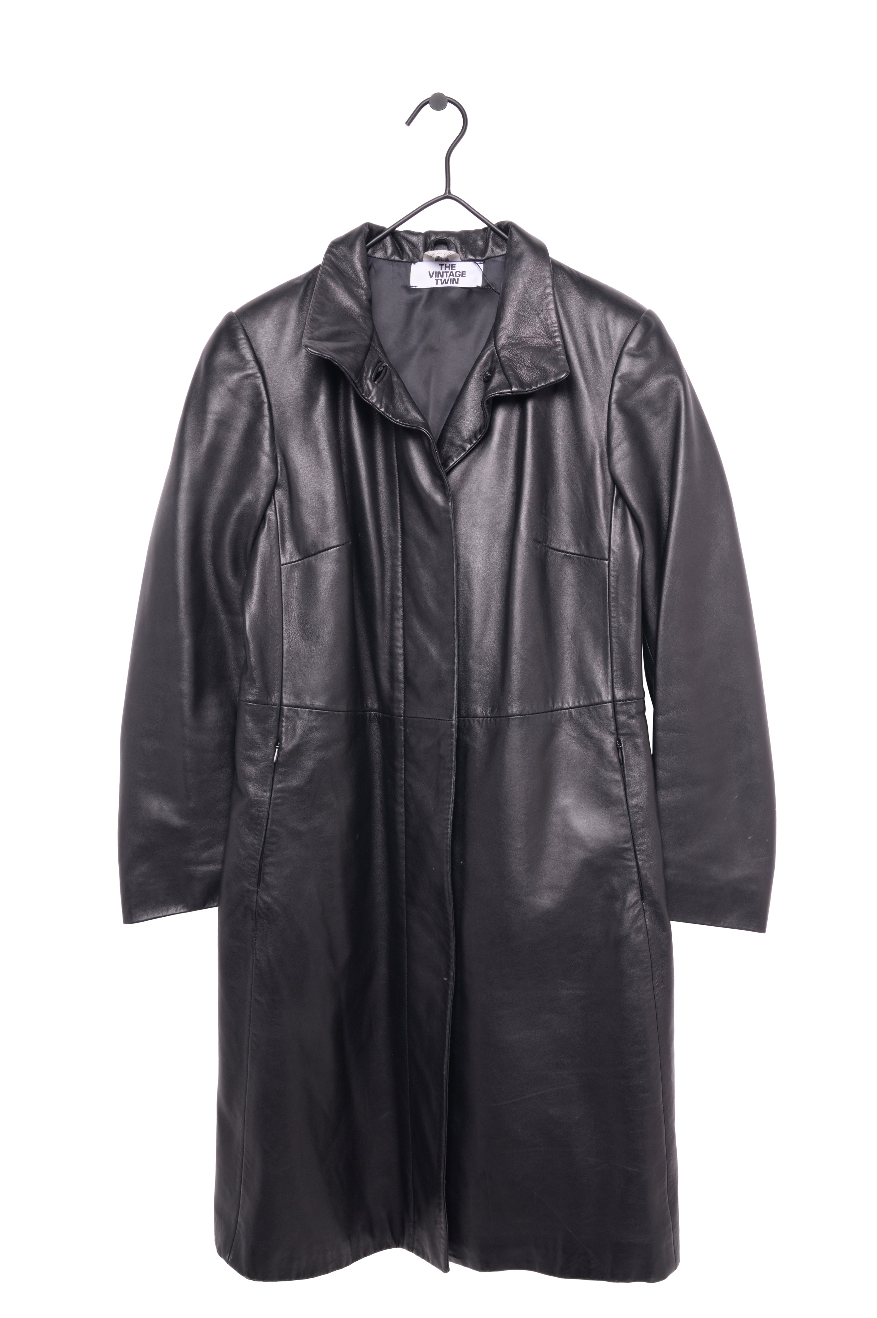 Leather Trench Coat Free Shipping - The Vintage Twin