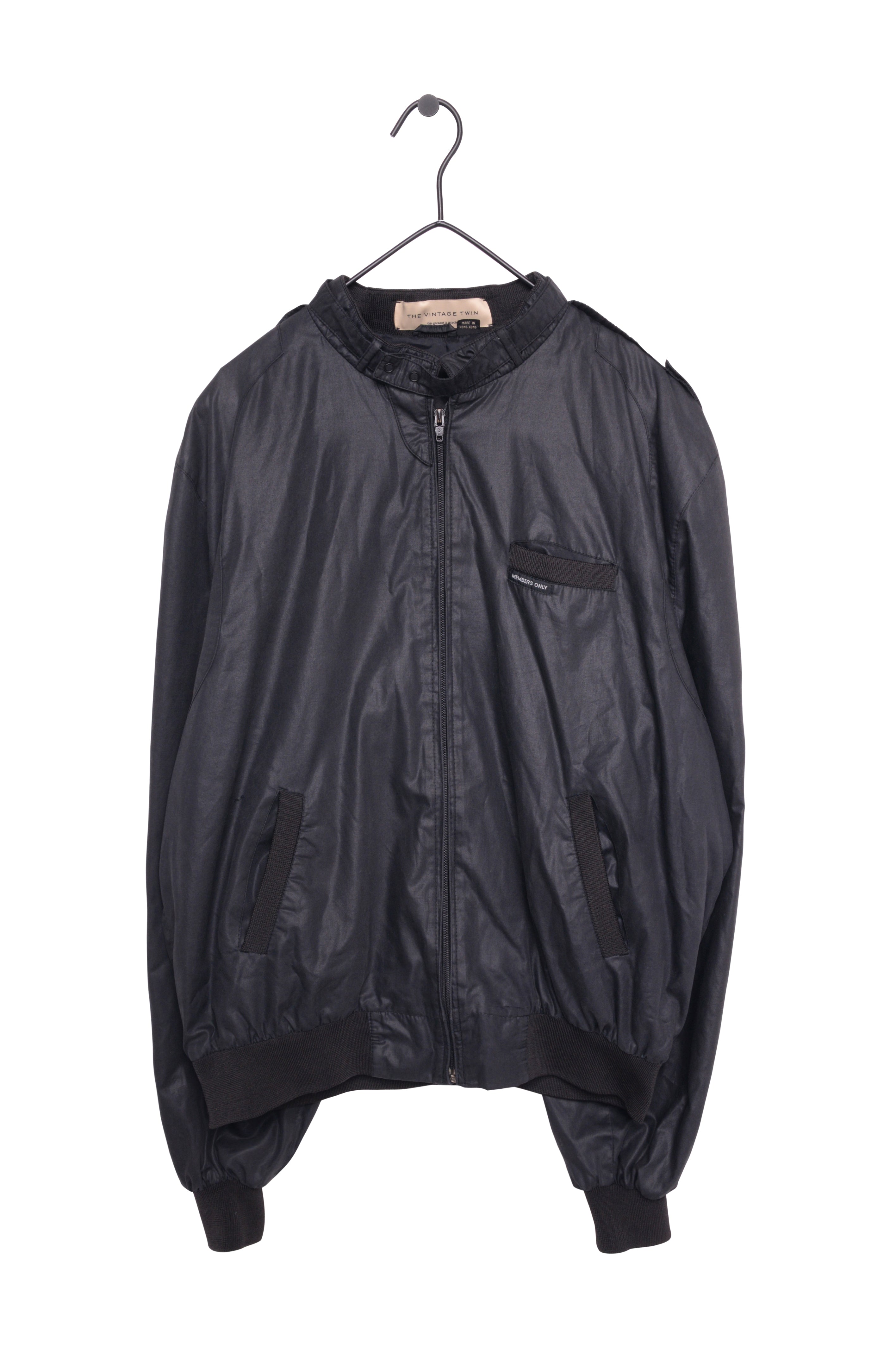 Members offers Only vintage genuine leather bomber jacket