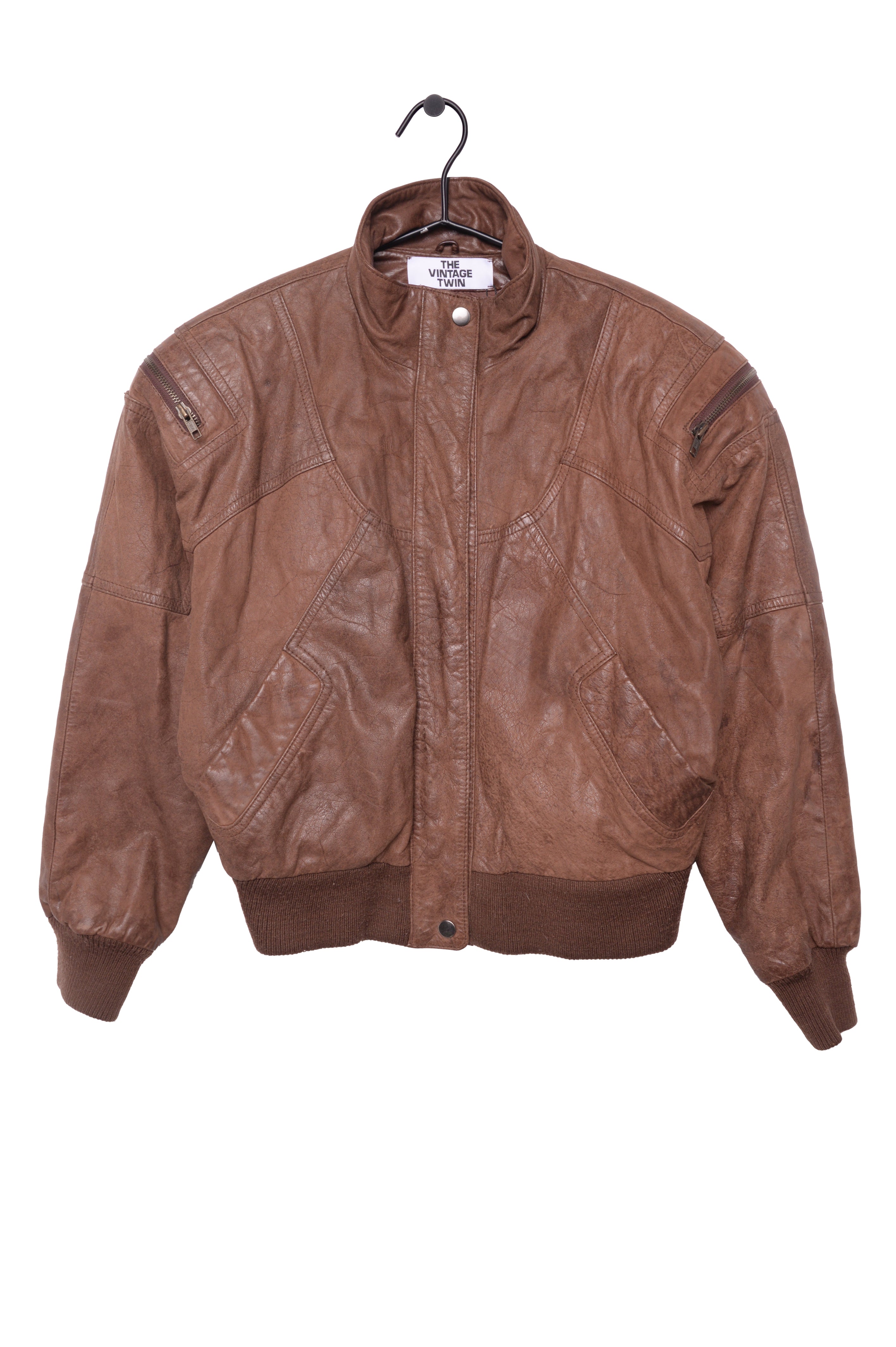 オンラインストア銀座 old double color leather bomber jacket L