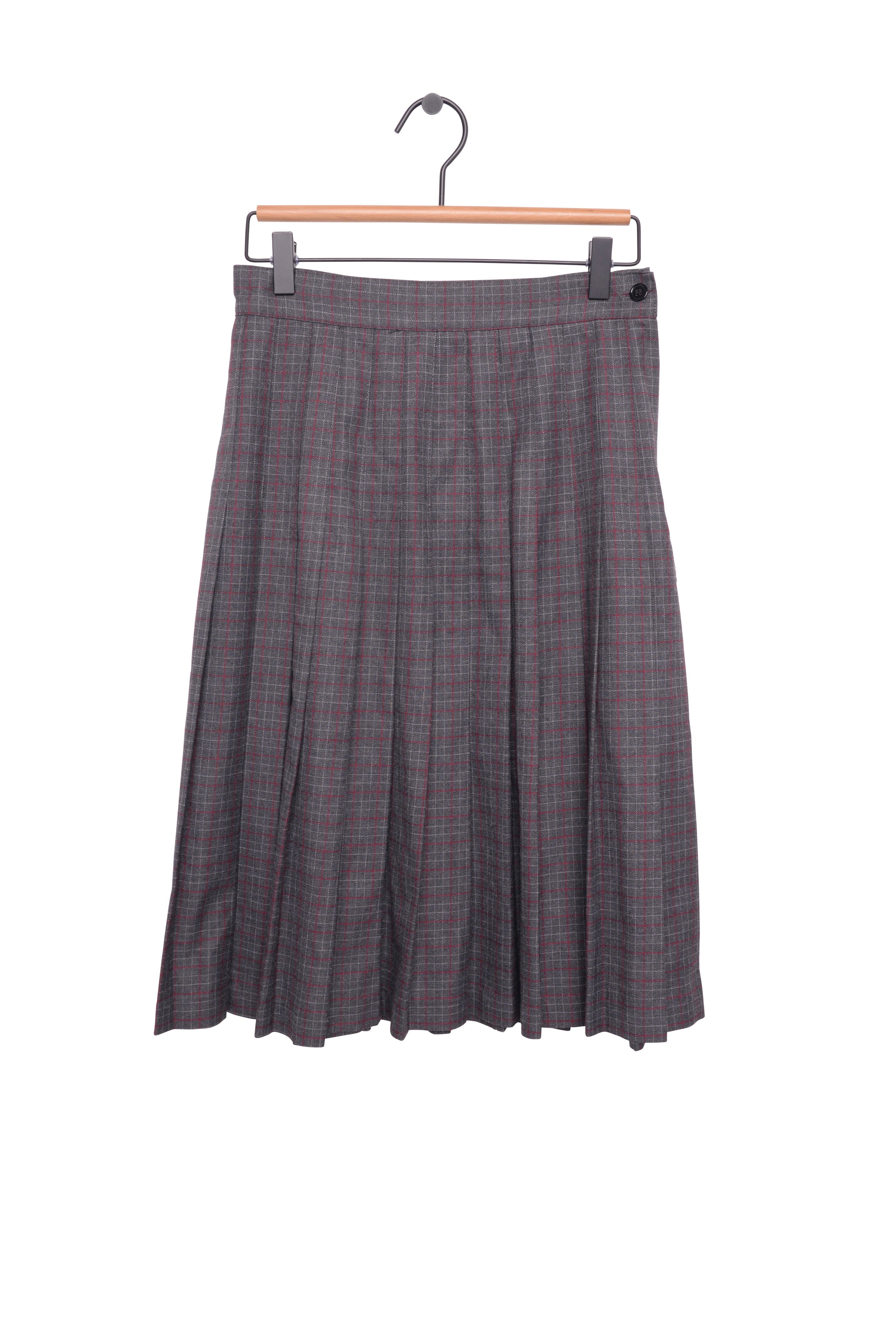 Vintage plaid hotsell pleated skirt