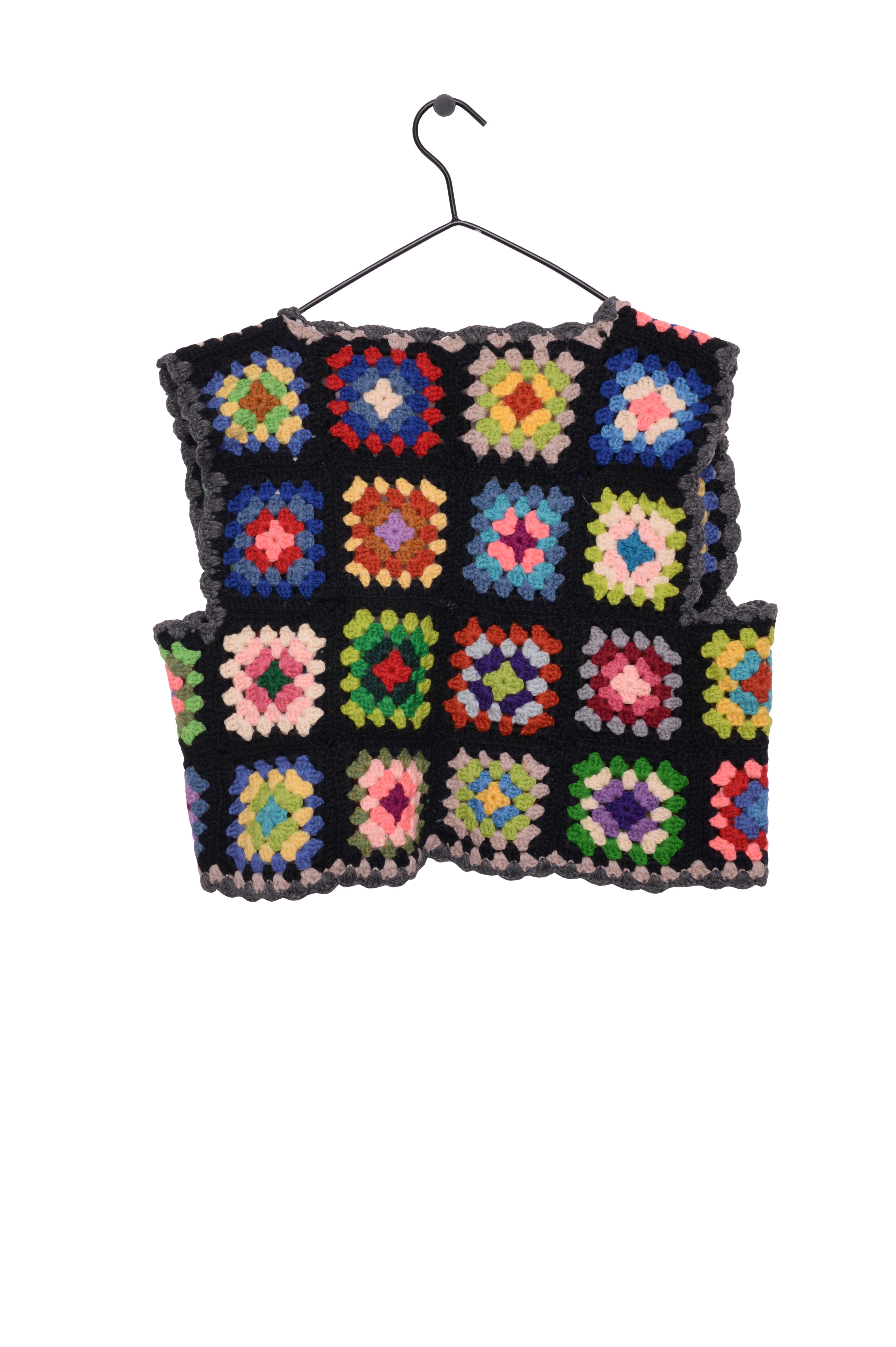 Handmade crochet vest buy multicolor