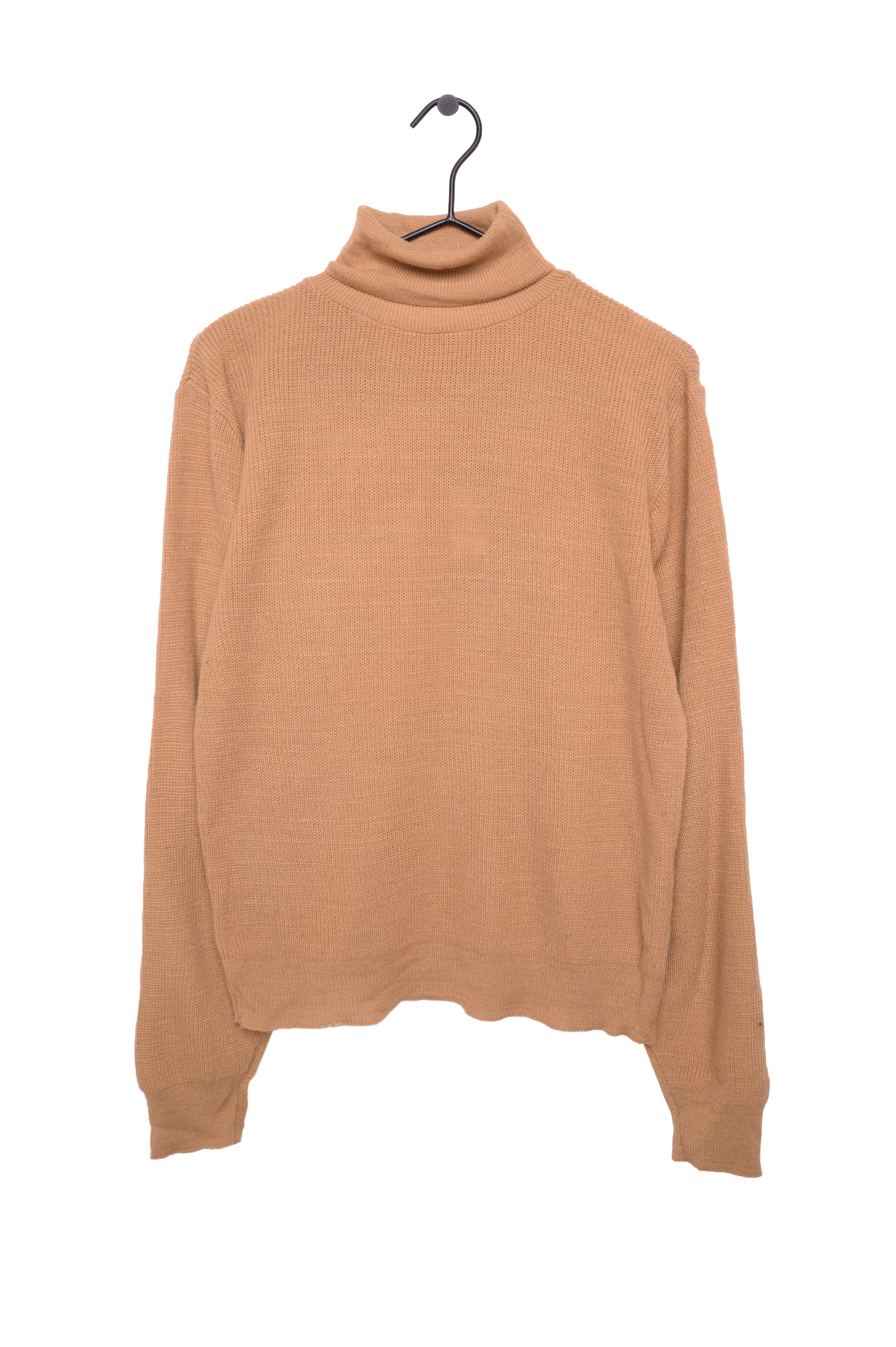 1980s Tan Turtleneck Sweater Free Shipping The Vintage Twin