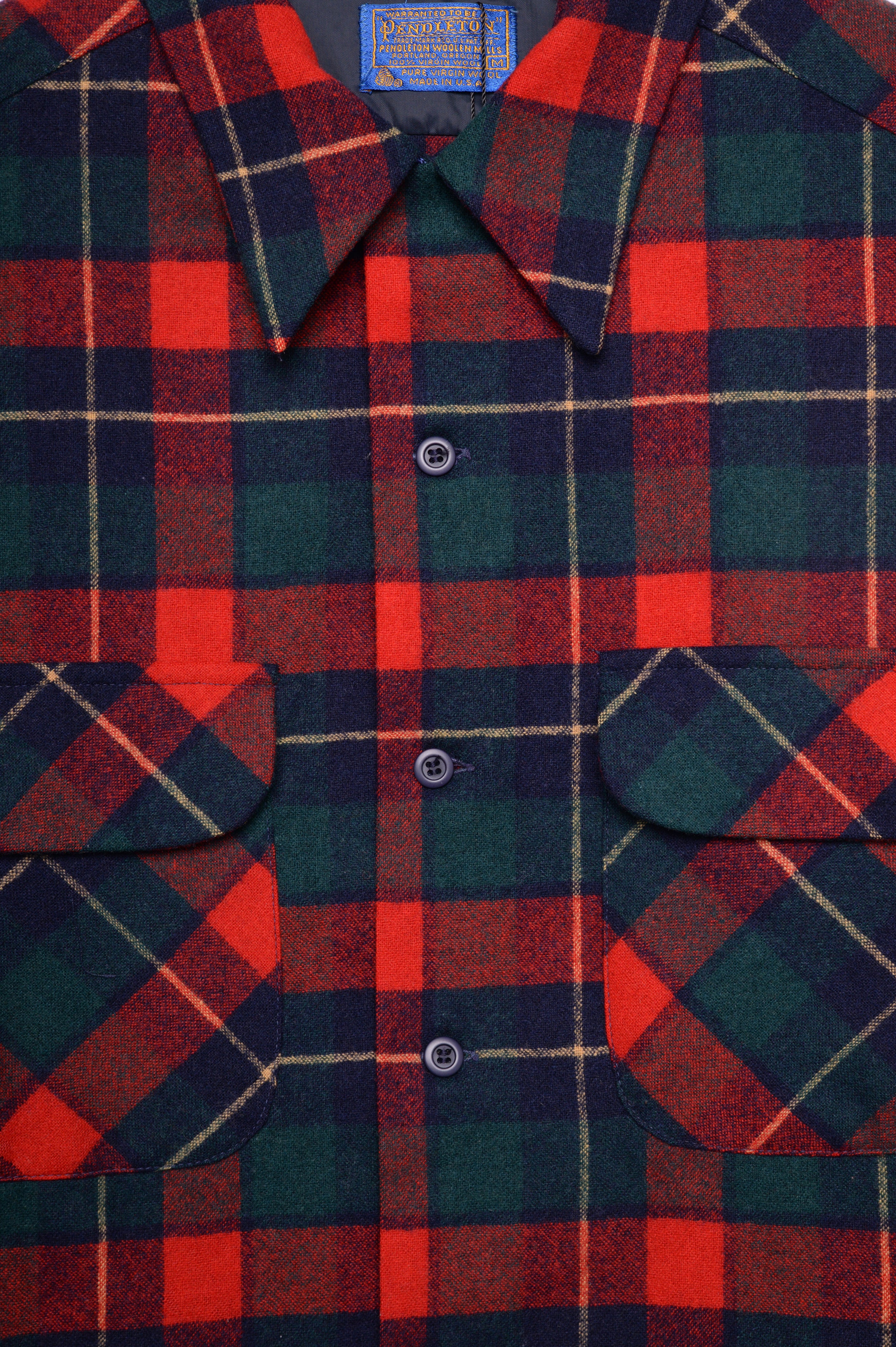 Wool Flannel Shirt USA Free Shipping - The Vintage Twin