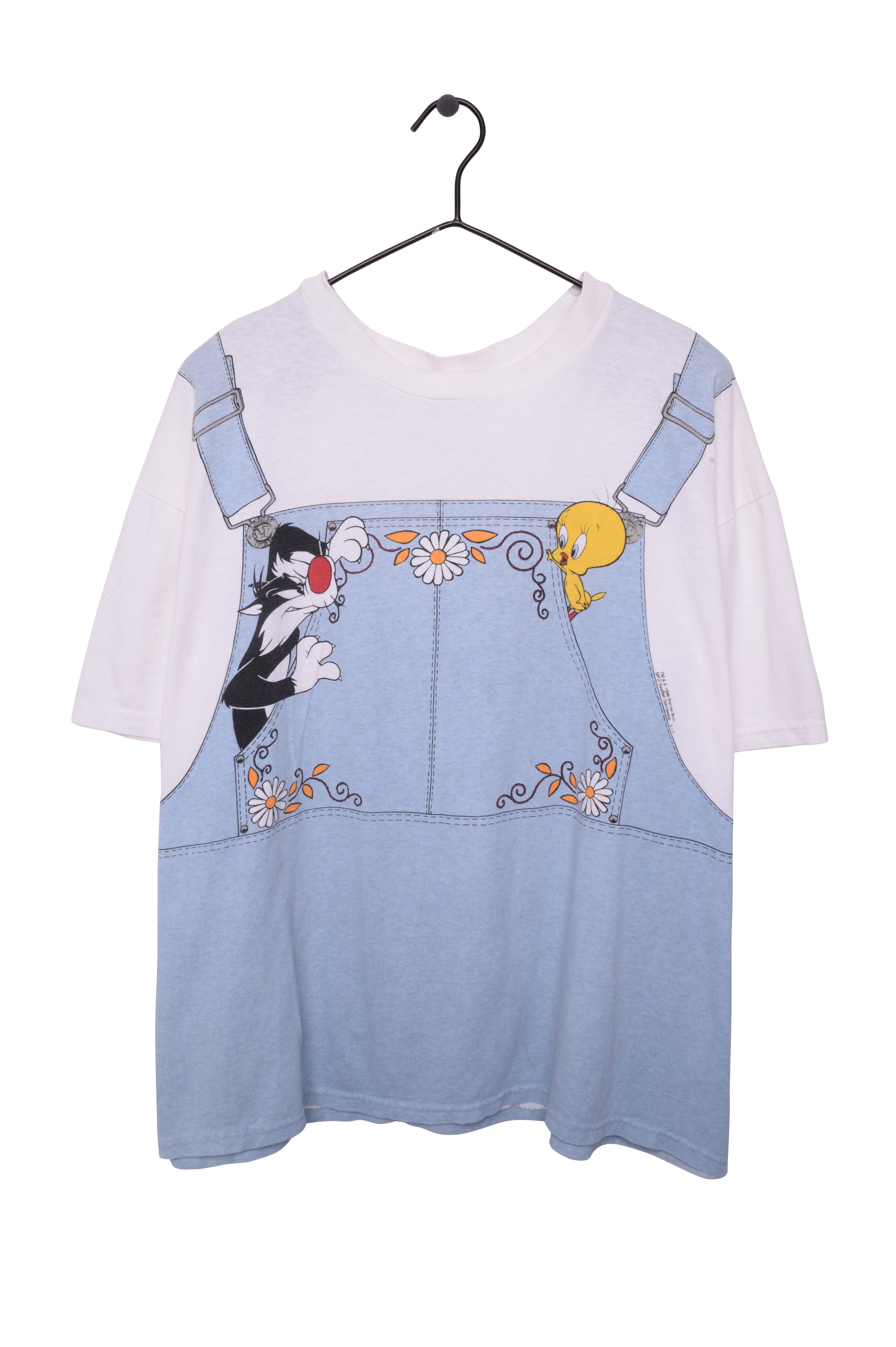 Vintage 1996 Looney Tunes Overalls outlet T-shirt