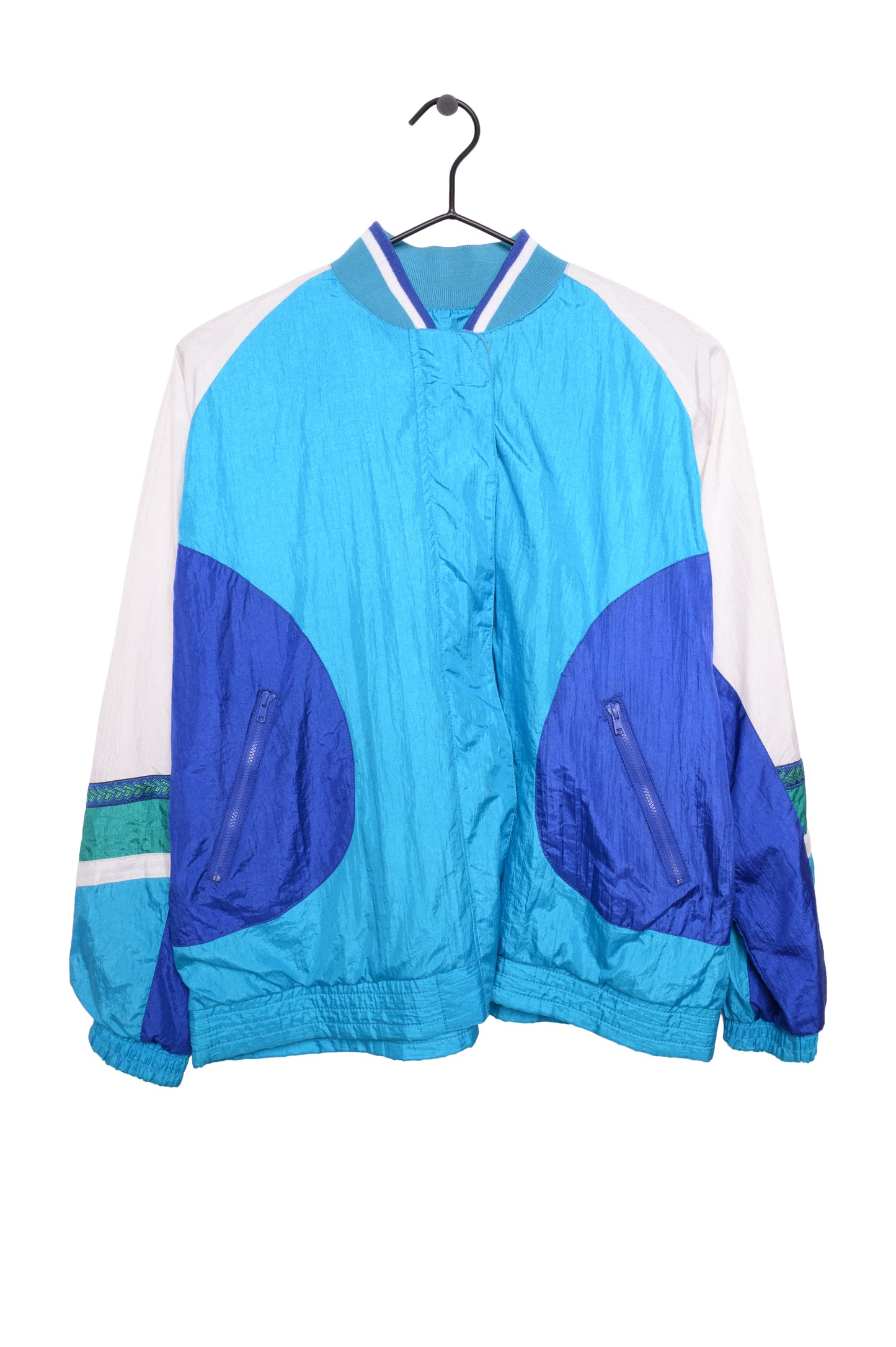 Blue Colorblock Windbreaker