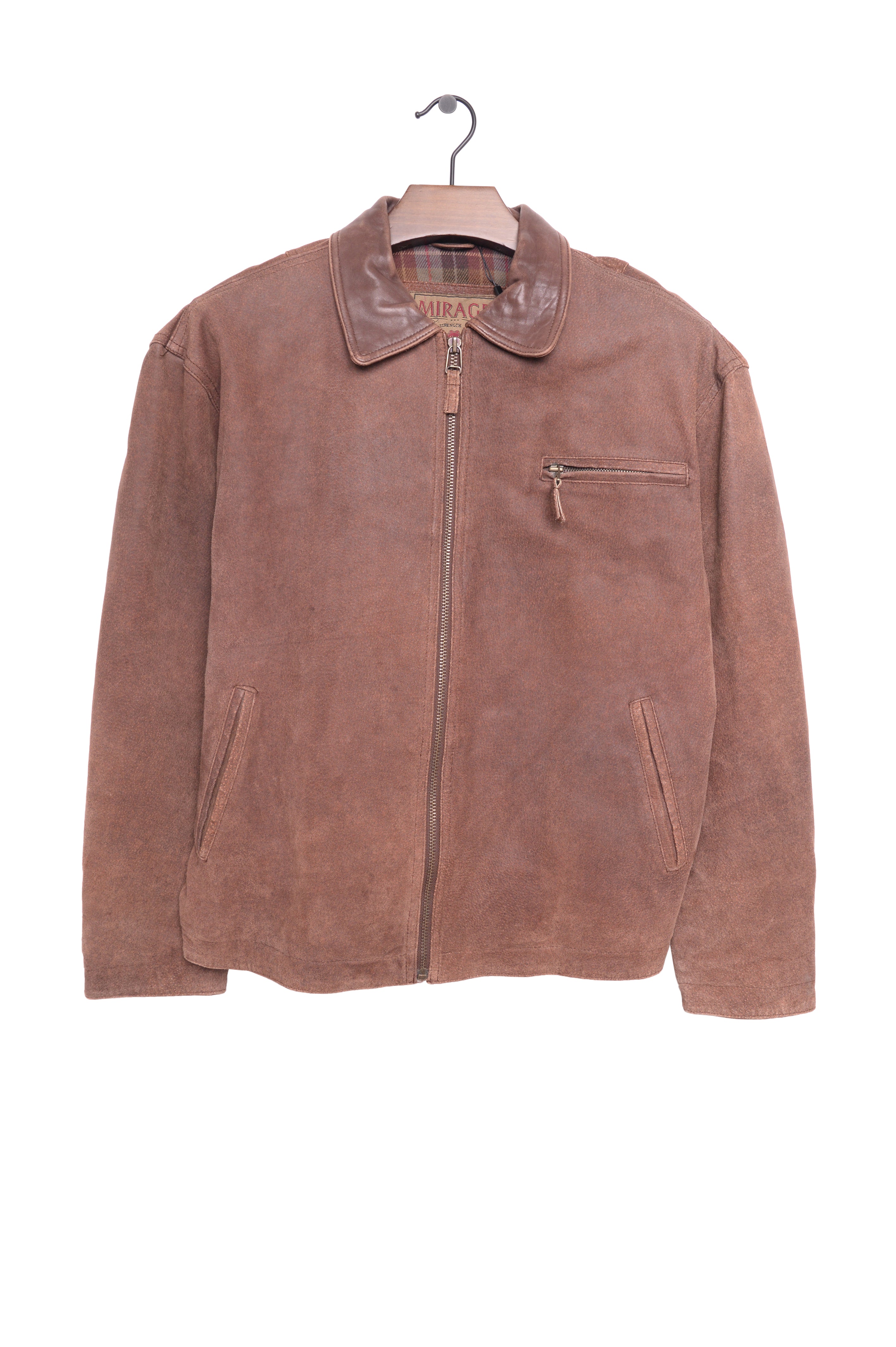 Mirage leather store bomber jacket