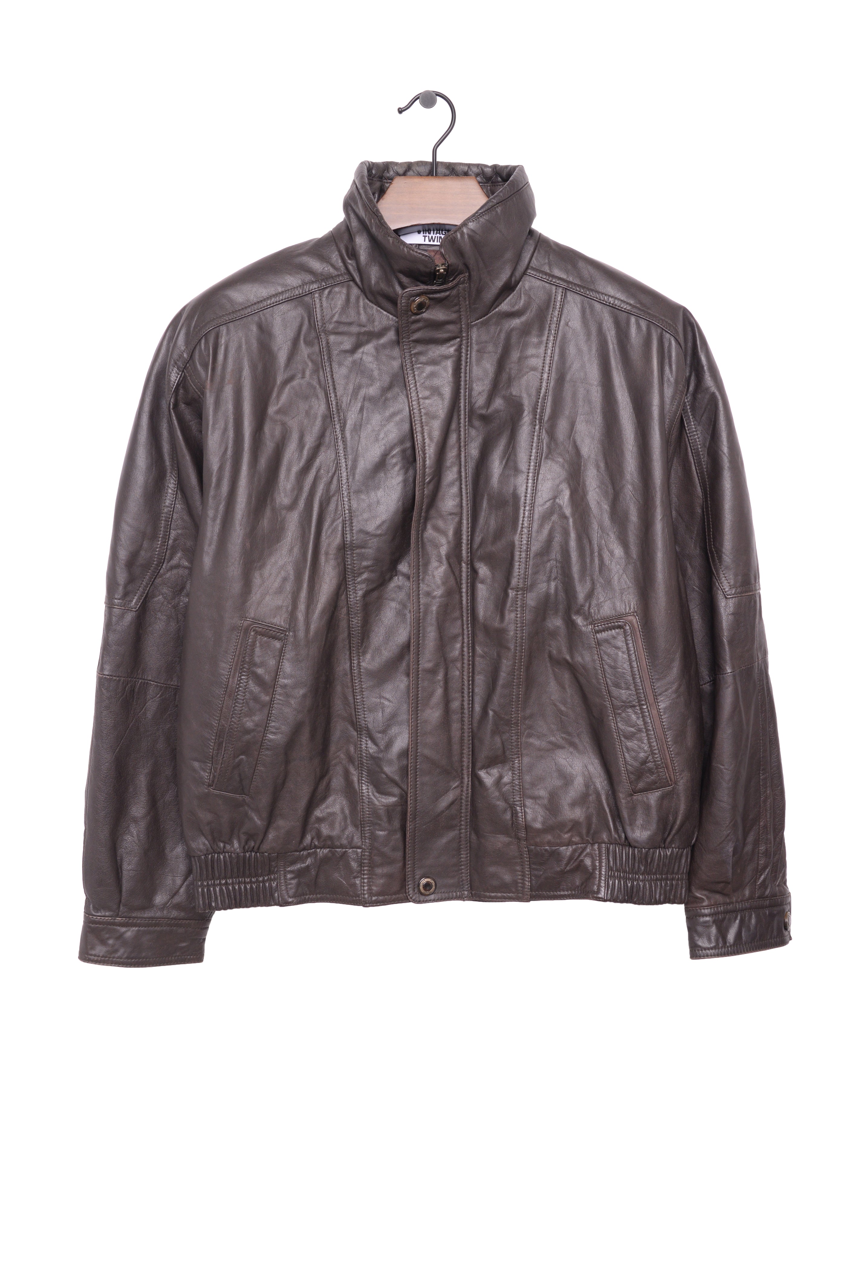 Members offers Only vintage genuine leather bomber jacket