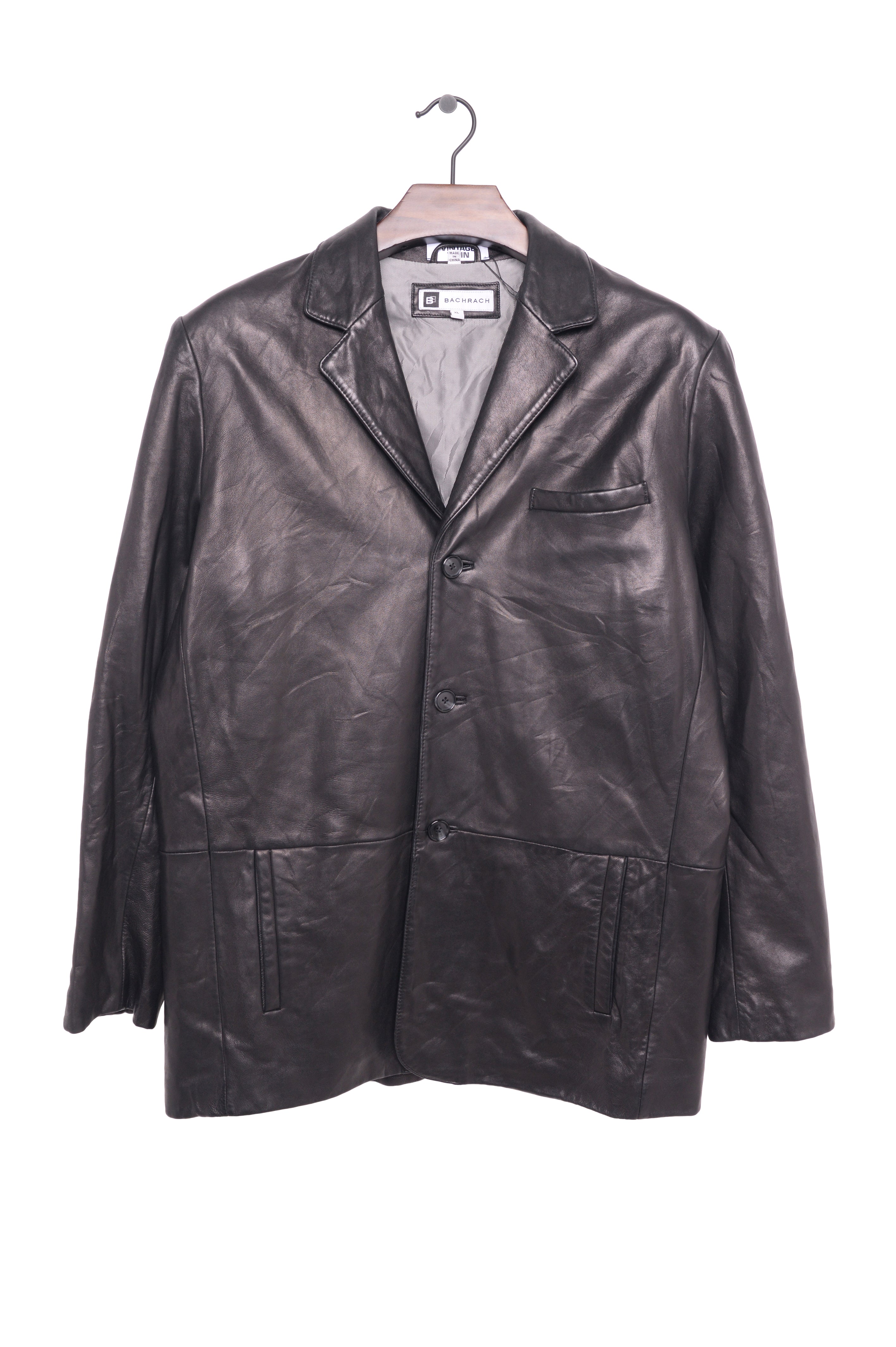 Soft Button Leather Jacket Free Shipping - The Vintage Twin