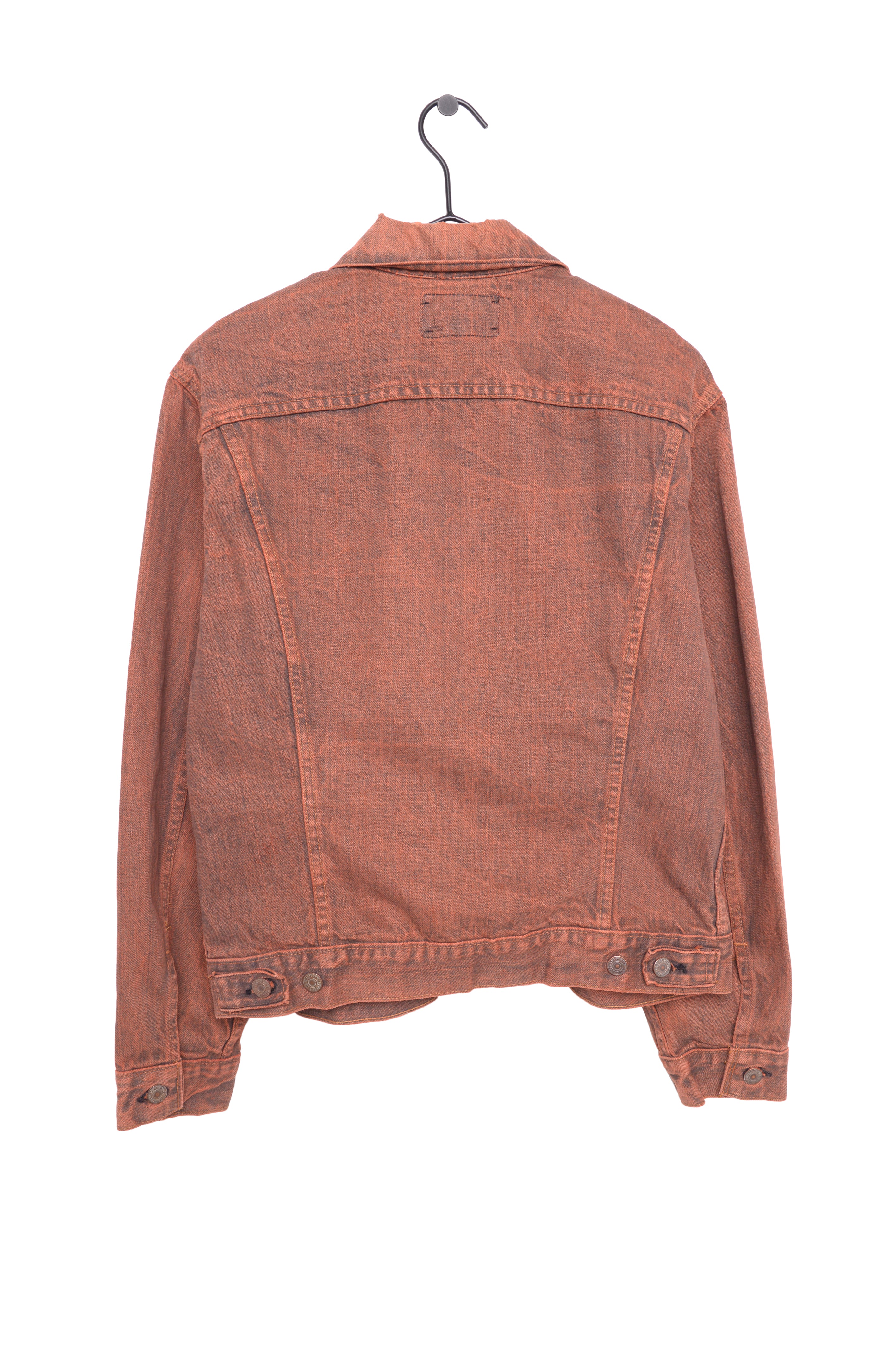 Rust colored denim on sale jacket