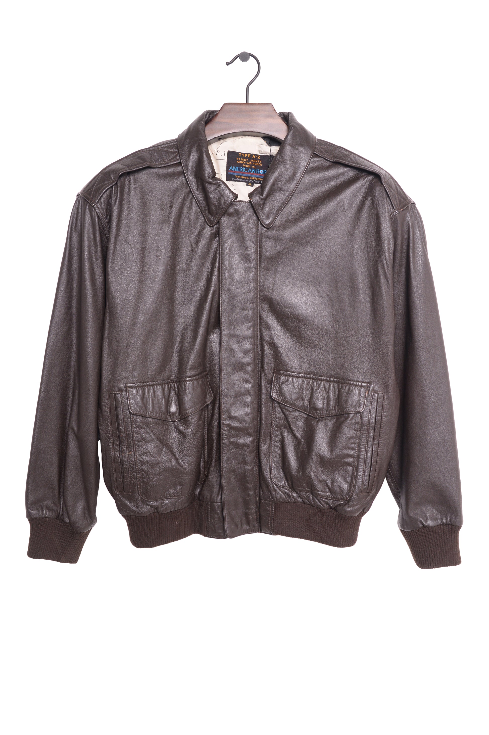 Vintage 1980's MEMBERS ONLY Brown Zippered Jacket Original