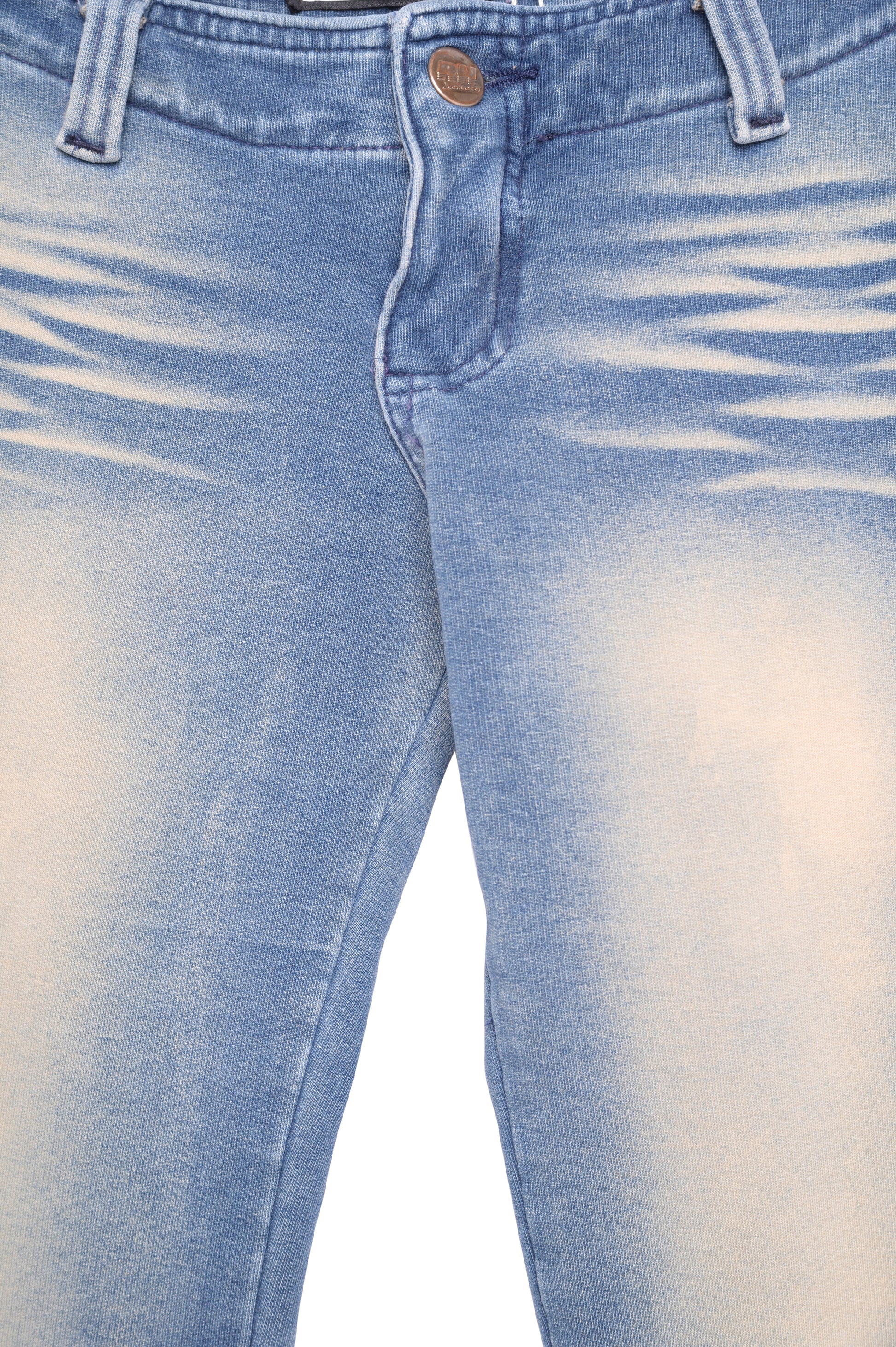 Blue Frame Vintage Y2K Damage Faded Short Denim Pants