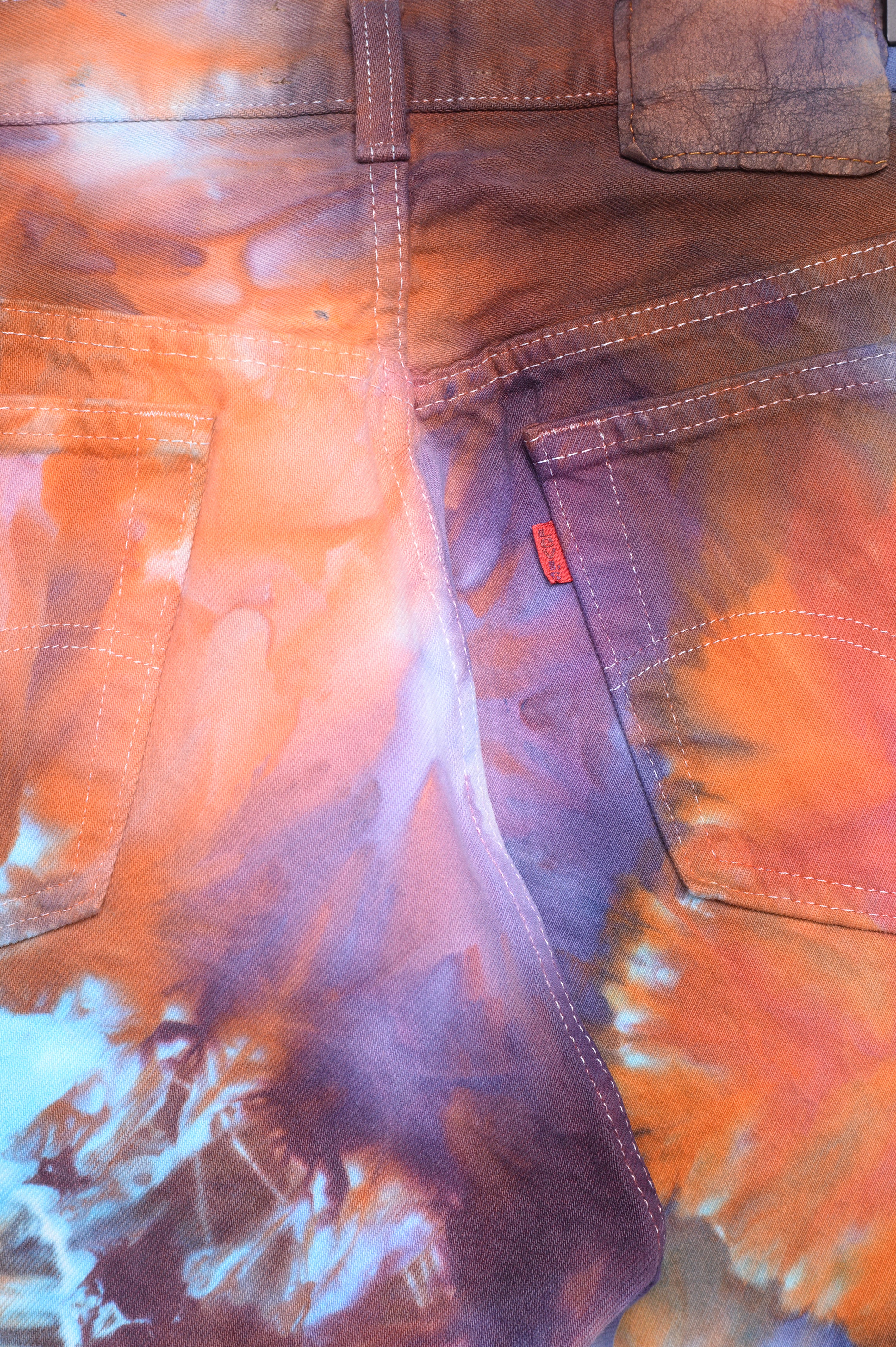 Levi's Straight Tie-Dye Jeans 31W x 33L