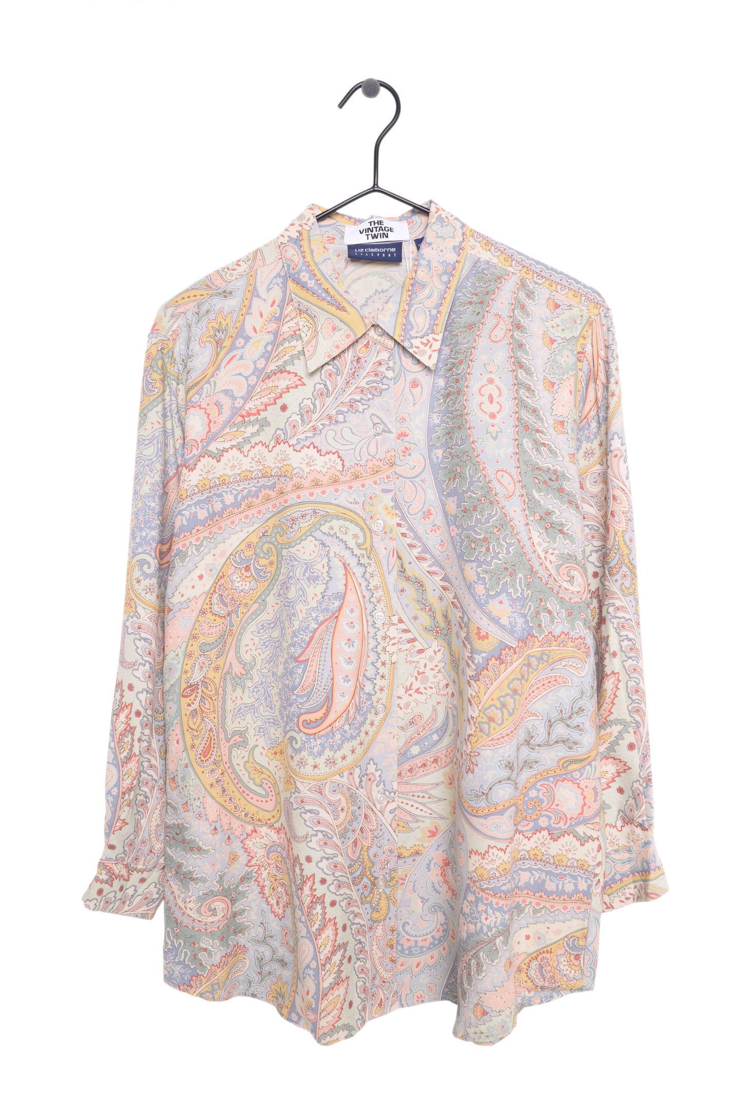 1990s Paisley Button Top