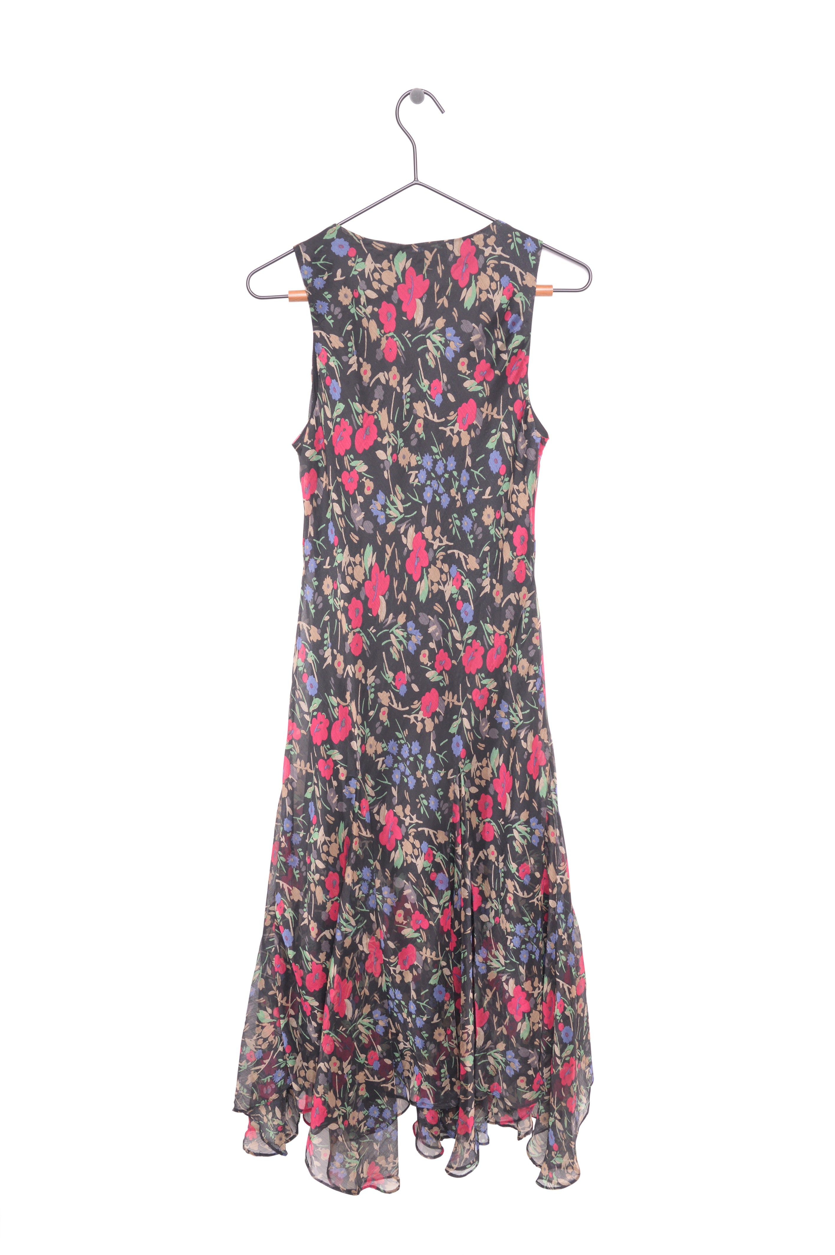 1990s Floral Ruffle Midi Dress – The Vintage Twin