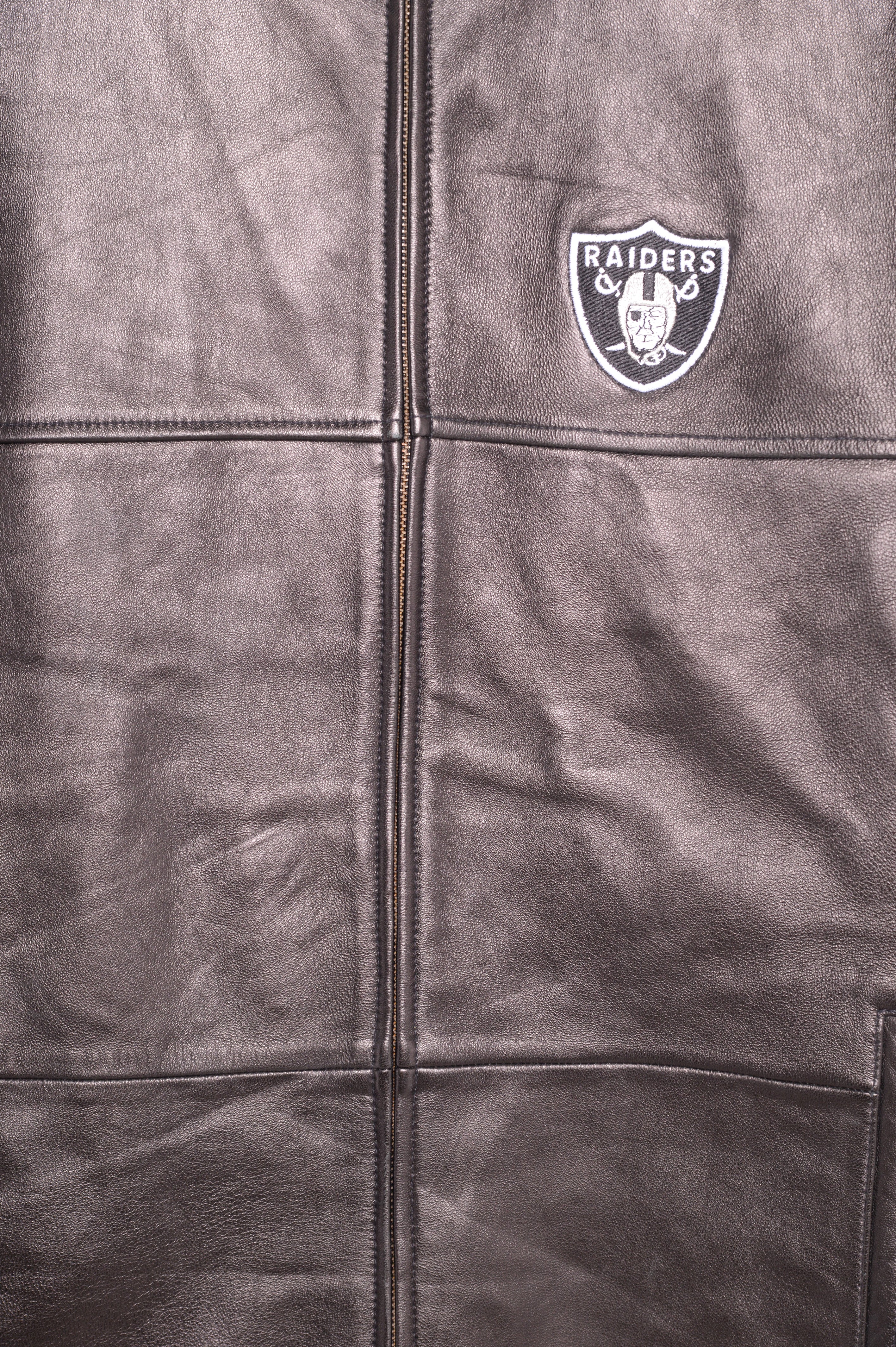 Las Vegas Raiders Soft Leather Jacket – The Vintage Twin