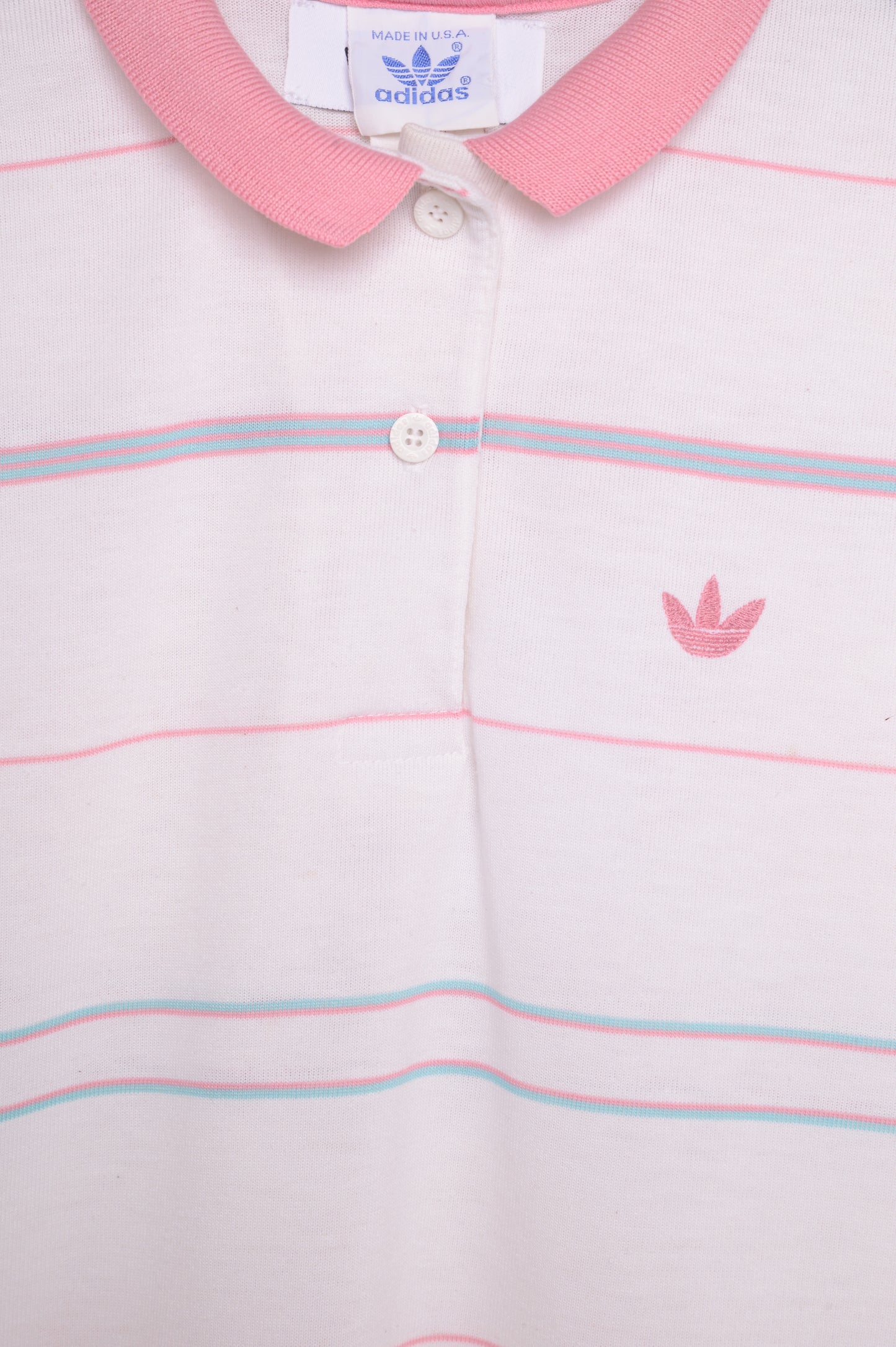 1980s Adidas Trefoil Knit Polo USA