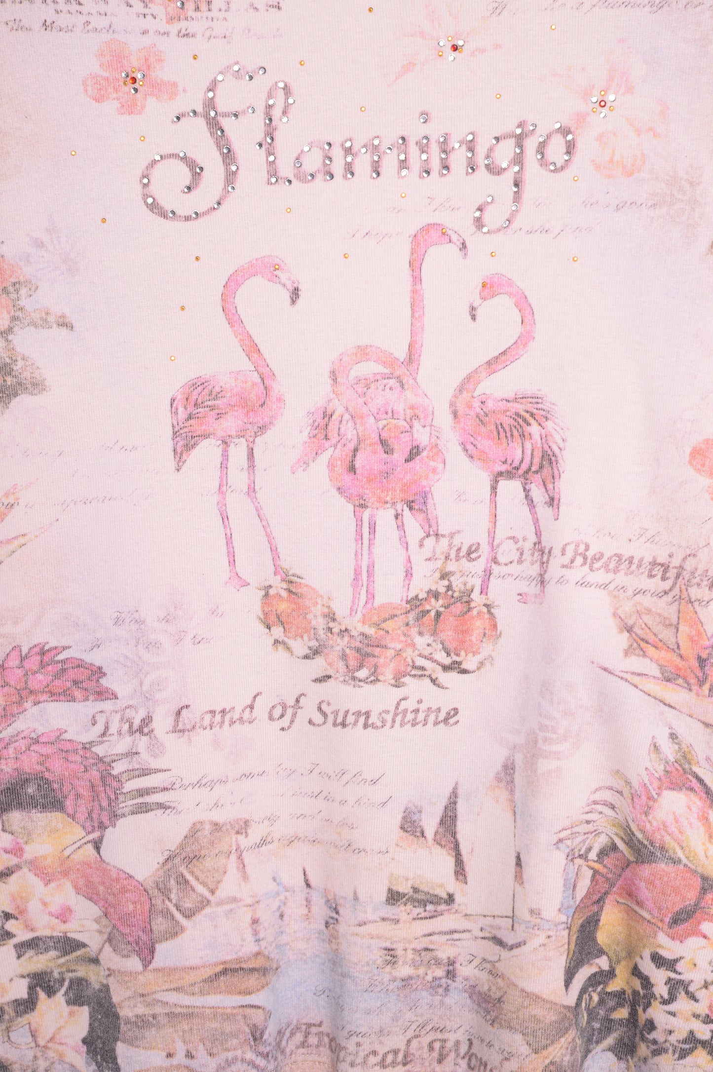 Y2K Flamingo All-Over Top