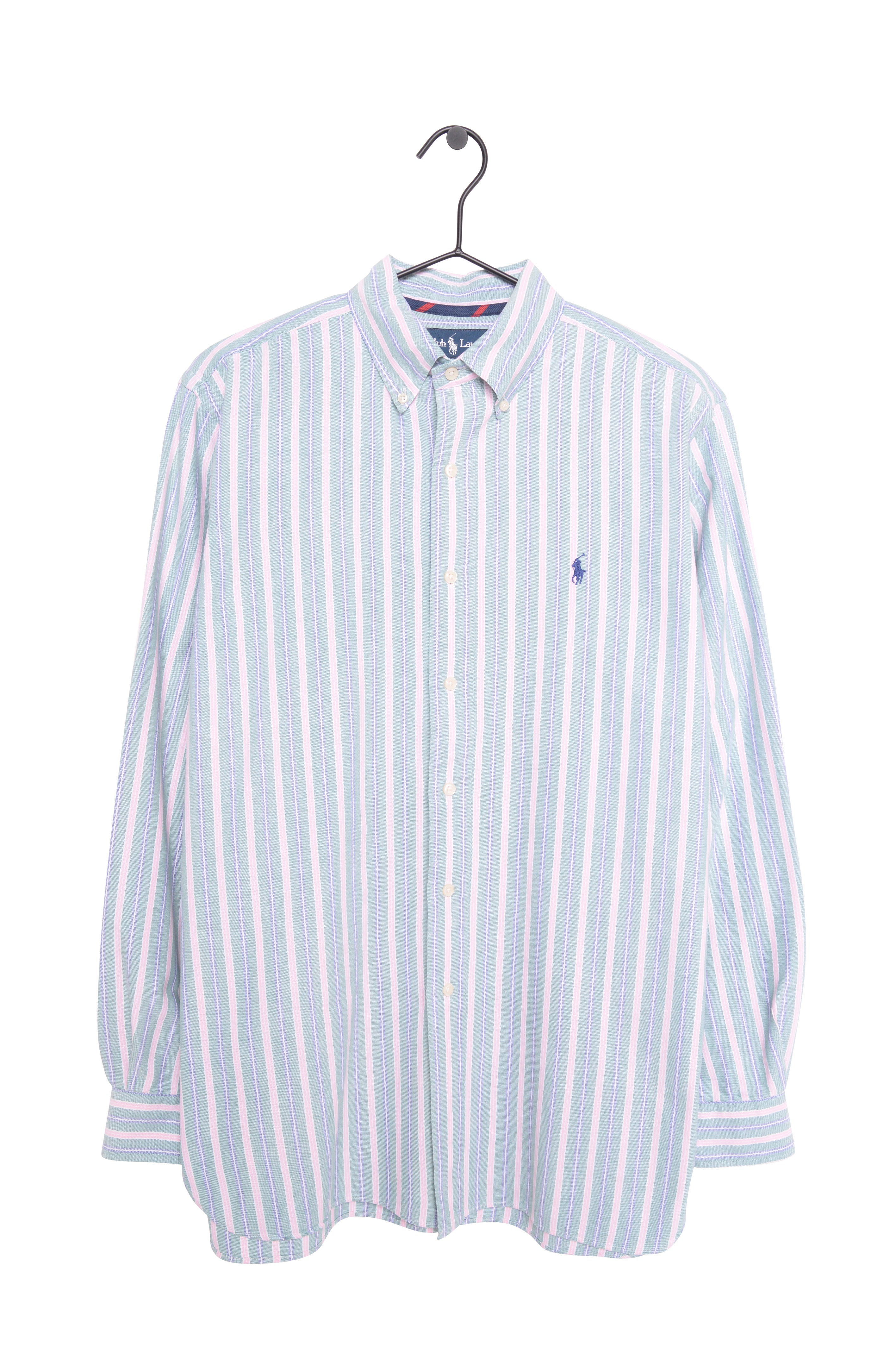 Ralph lauren pastel striped sales shirt