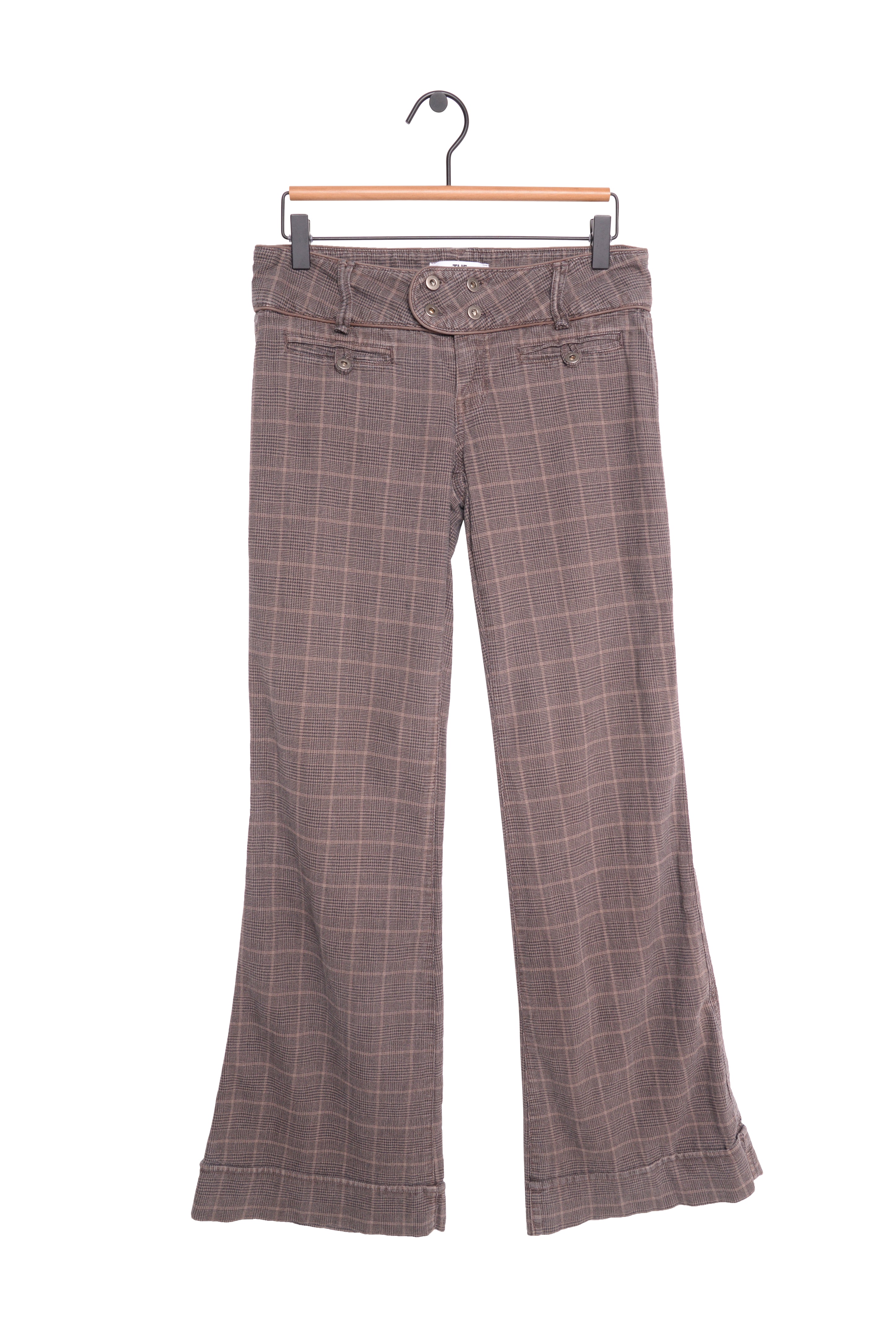 Y2K Plaid Flare Pants – The Vintage Twin